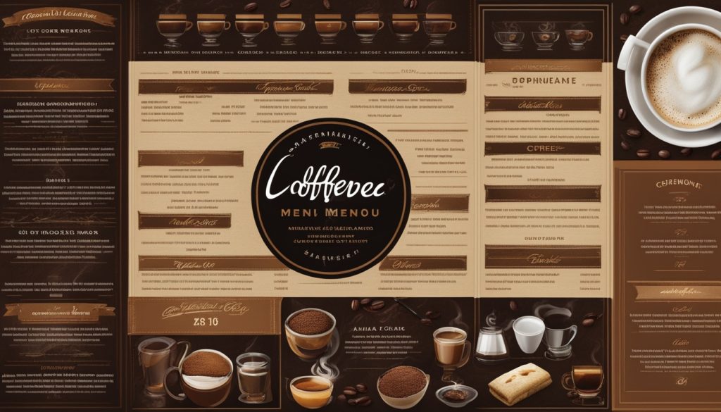 coffee menu design