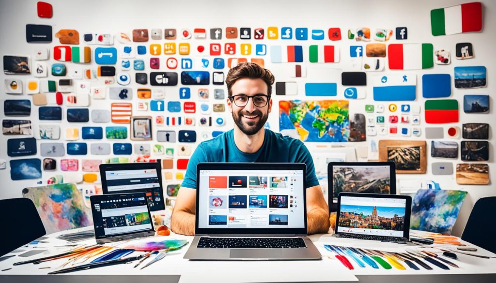 social media for artists