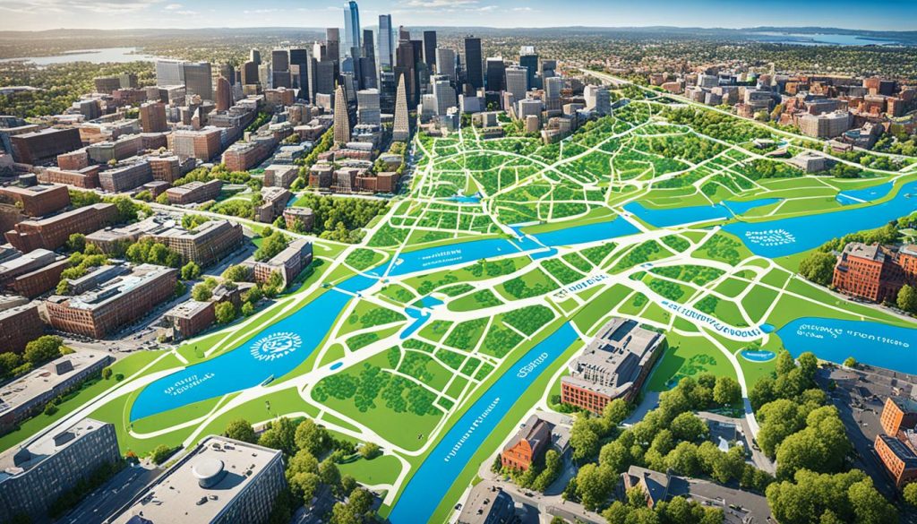 sustainability in city maps