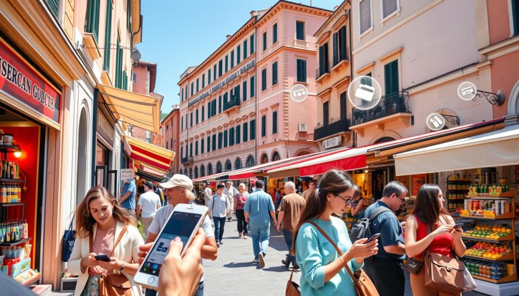 mobile commerce growth Italy