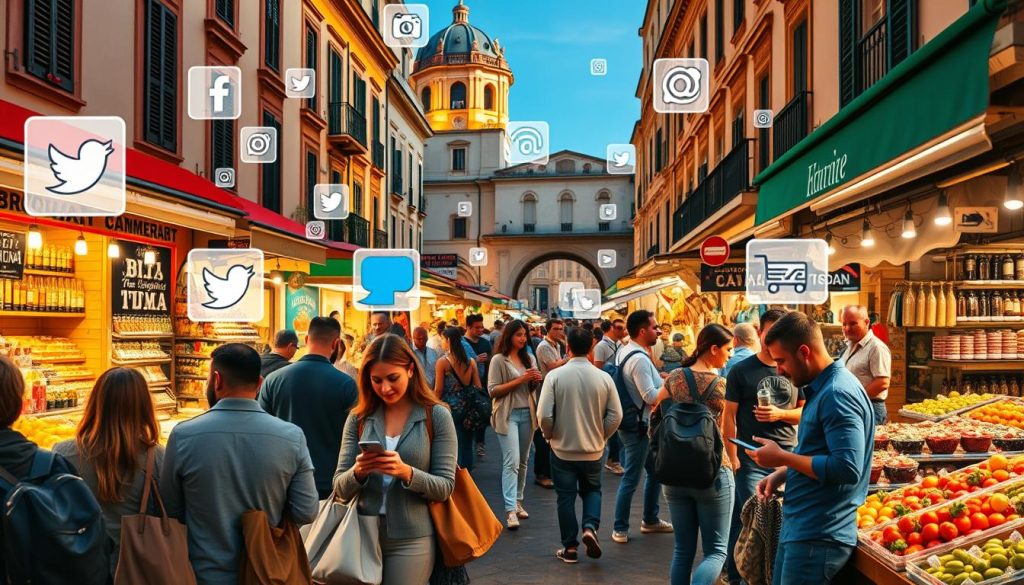 social media impact Italy