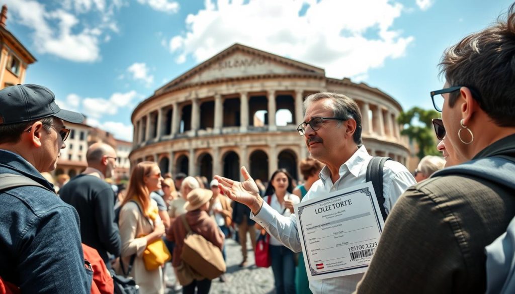 tour guide licensing Rome
