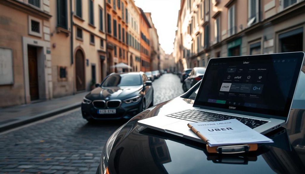 applying to drive for Uber