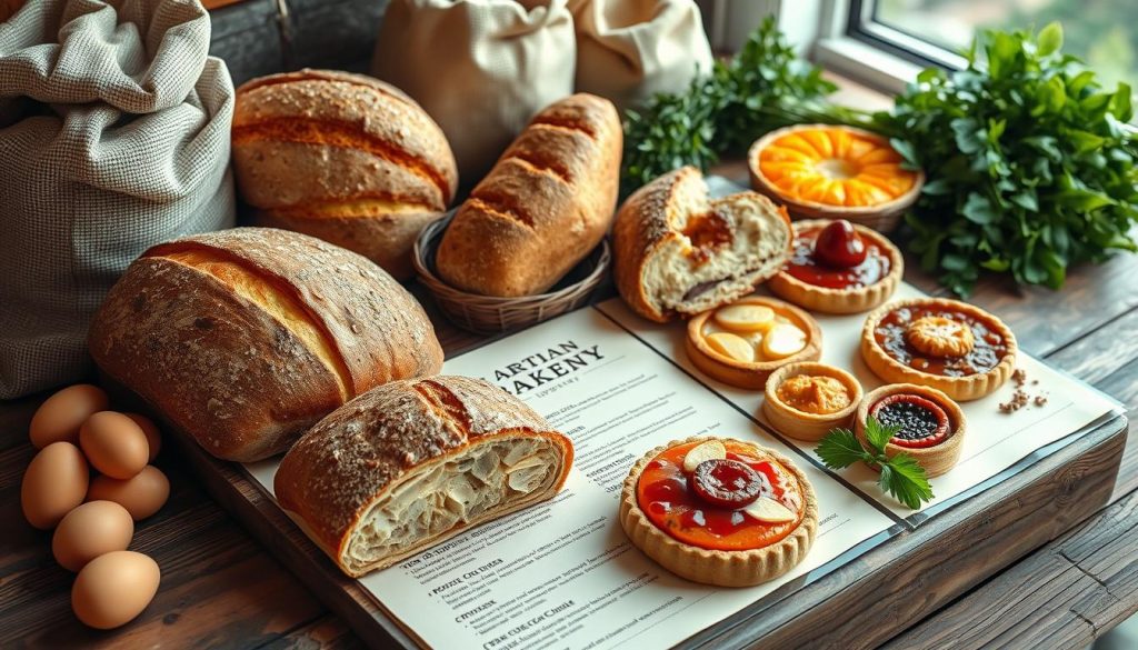 artisan bakery menu