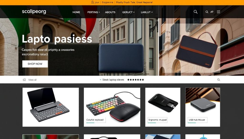 e-commerce for laptop accessories