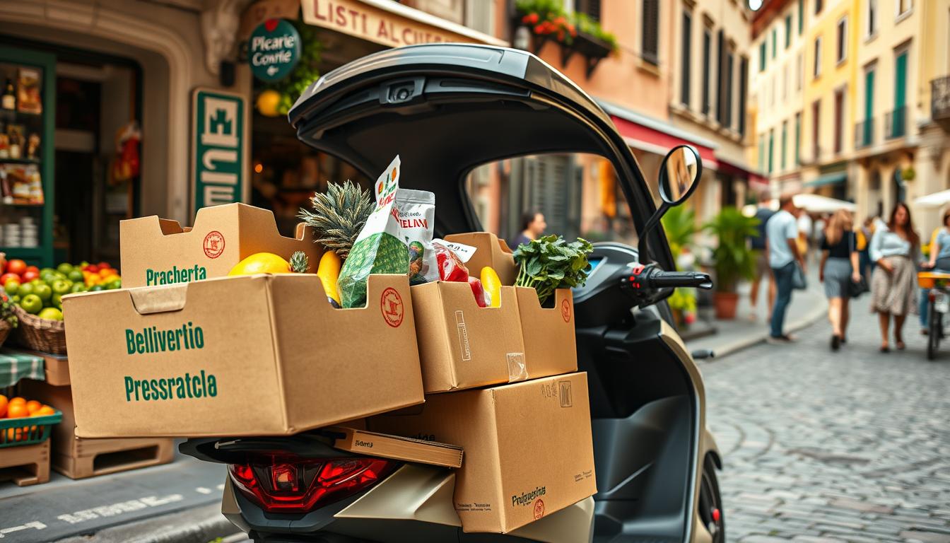 Start a grocery delivery service in Italy