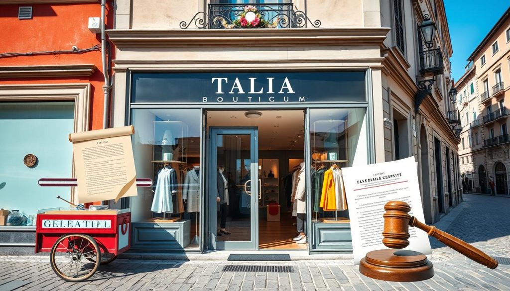legal requirements for starting a boutique in Italy