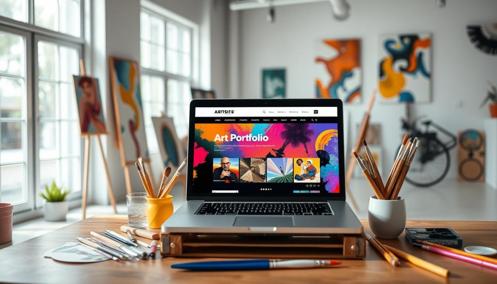 online art business digital presence website for art business