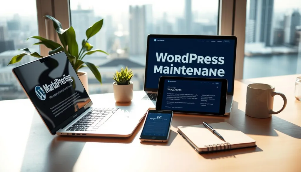 WordPress maintenance for website security and performance optimisation