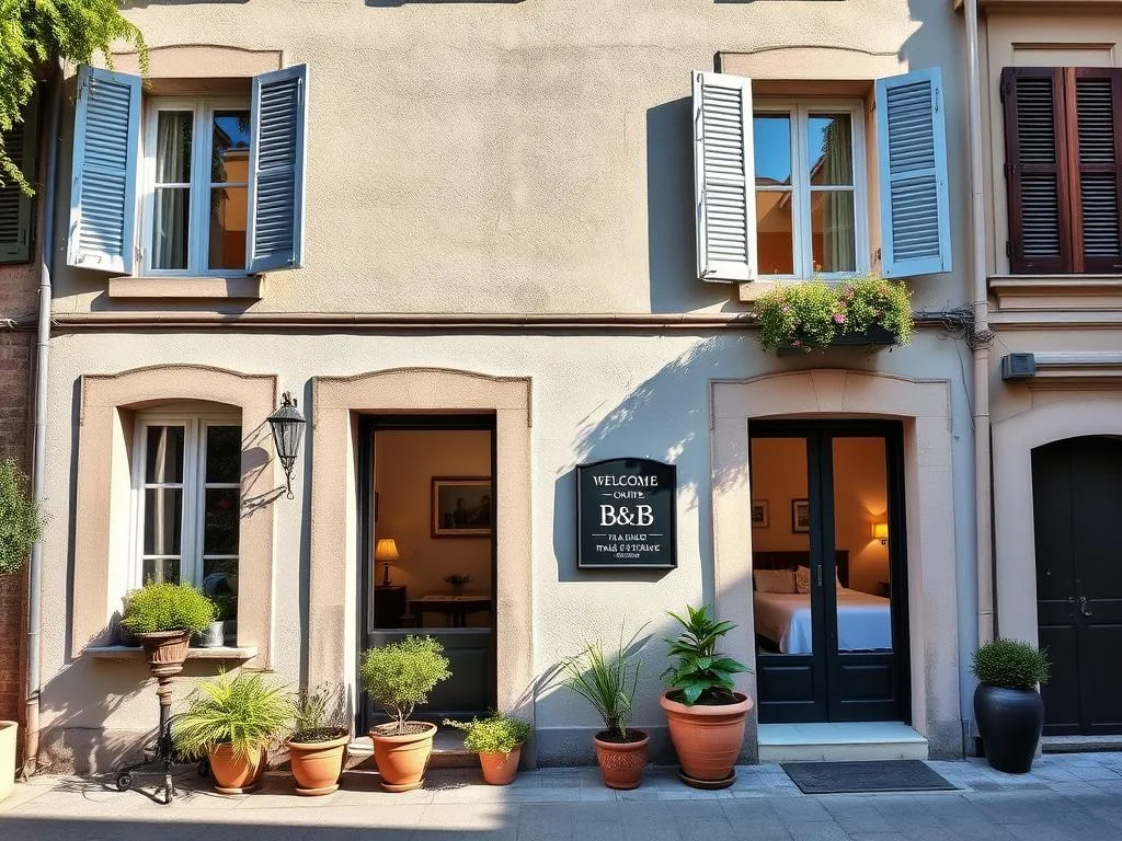 Charming boutique B&B in a restored Italian building with a welcoming entrance Charming boutique B&B in a restored Italian building with a welcoming entrance